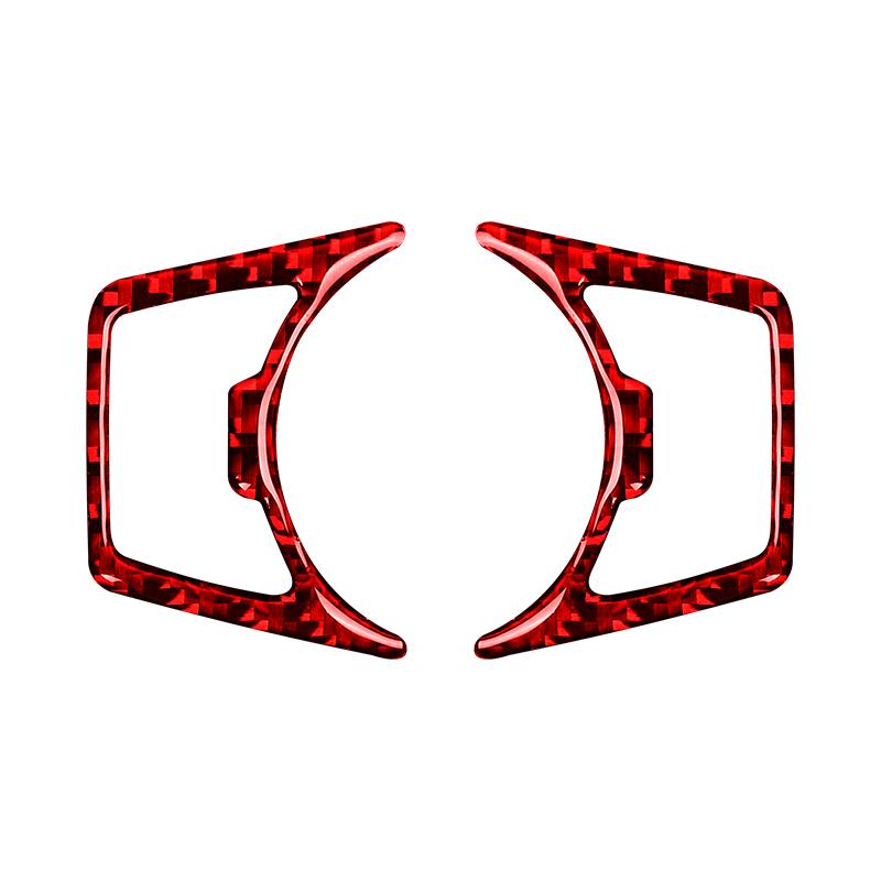 Для Ford Mustang GT 2015-2021 карбоновый чехол для переключателя фар автомобиля отделка наклейки декоративная рамка аксессуары для салона автомобиля