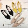 Large Size Shoes Women's Spring and Summer New Comfortable and Breathable Versatile Flat-soled Women's Shoes Low Heel Light Mouth Fly-woven Shoes