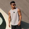 Summer New Brand Printed Tank Bodybuilding Vest Workout Shirt Quick-dry Vest Mens Fitness Stringer Tank Top