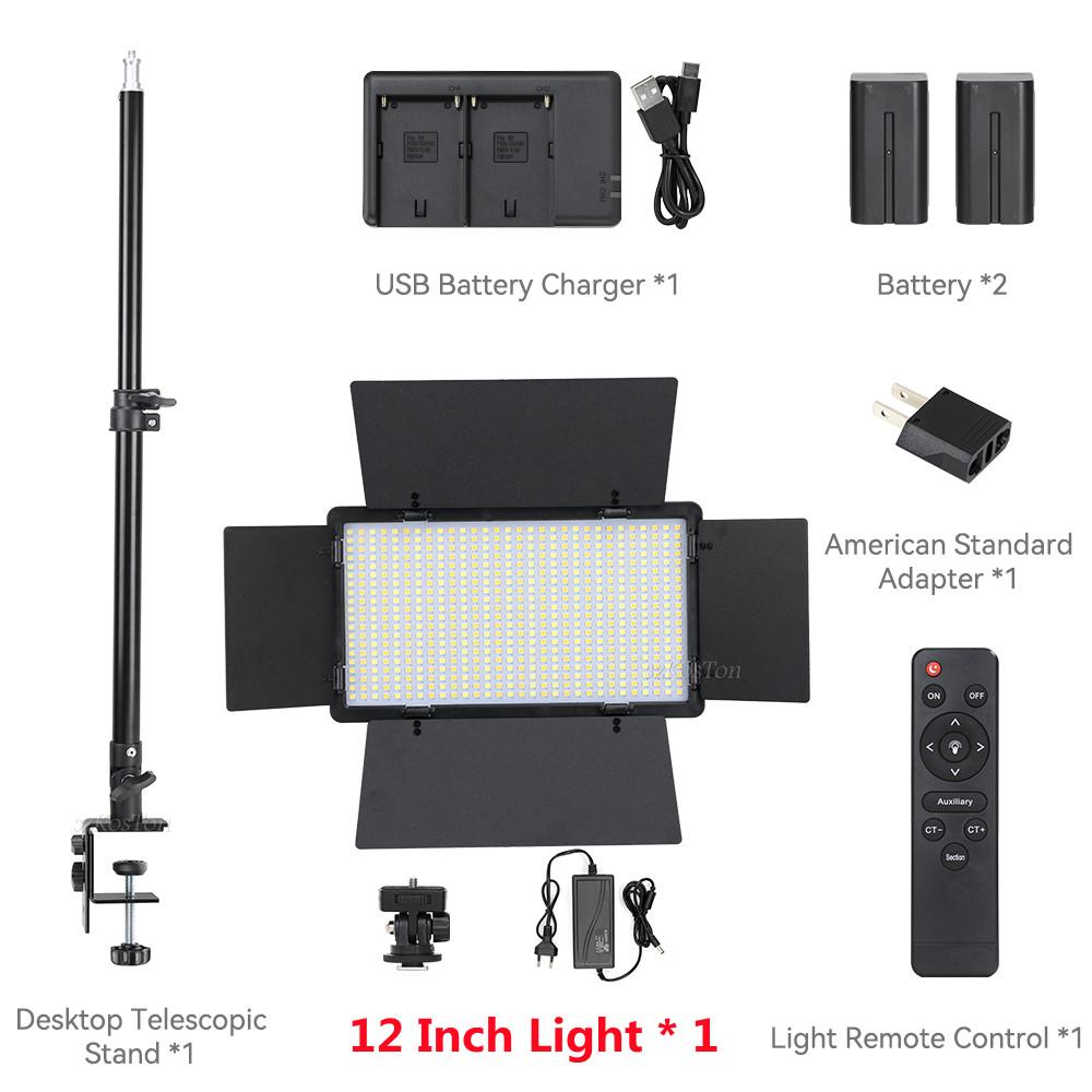 U800 LED Photo Studio Light For Yotube Game Live Video Lighting Portable 40/50W Photography Panel Lamp Stand With Remote Control