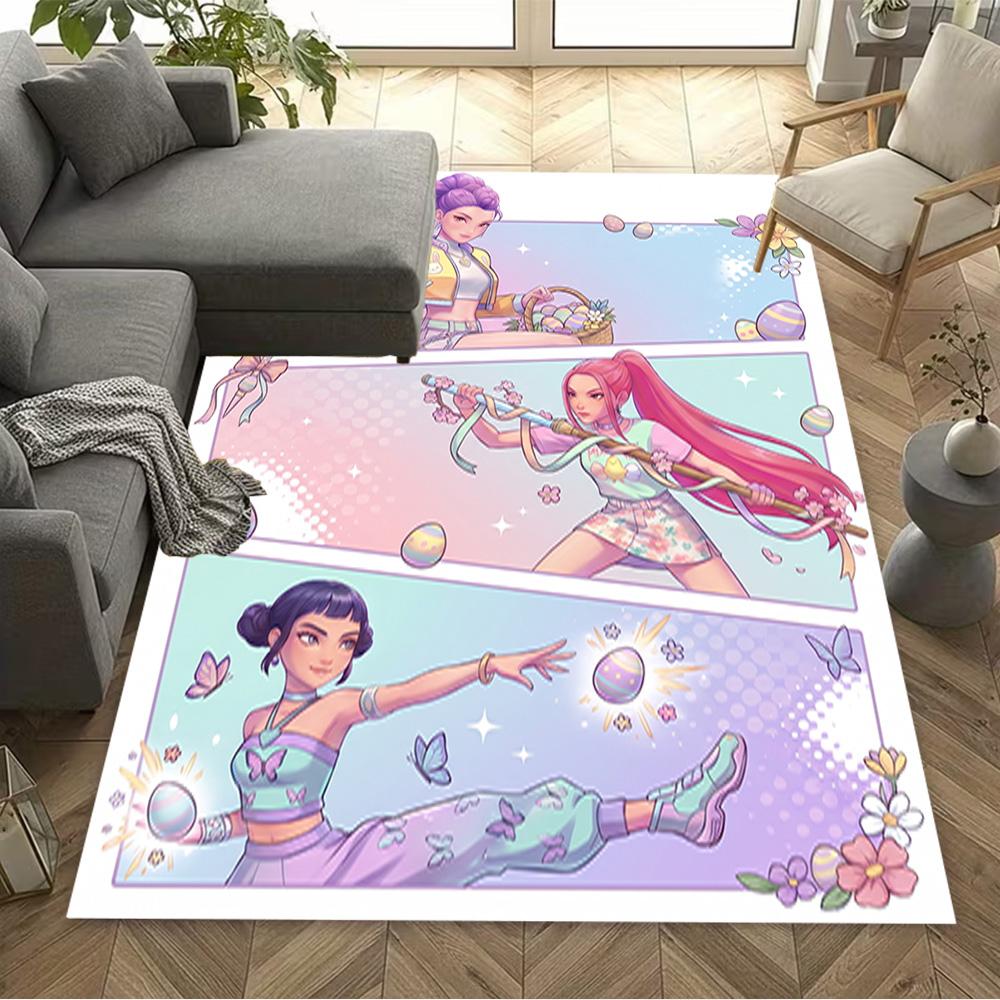 Dance Party Stars Area Rug Perfect for Playrooms Bedrooms Outdoor Decorate room Antislip Carpet Anime Office Decor Perfect Gift for Friends & Family