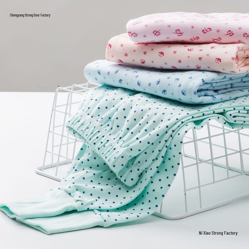 Women's Autumn Cotton Wool Floral Thread Pants Collection