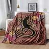 1pc Indigenous Style Lizard Printing Lightweight Flannel Blanket, Comfortable and Warm Blanket,  Sofa Bed and Couch Office, Suitable for Gift Blankets
