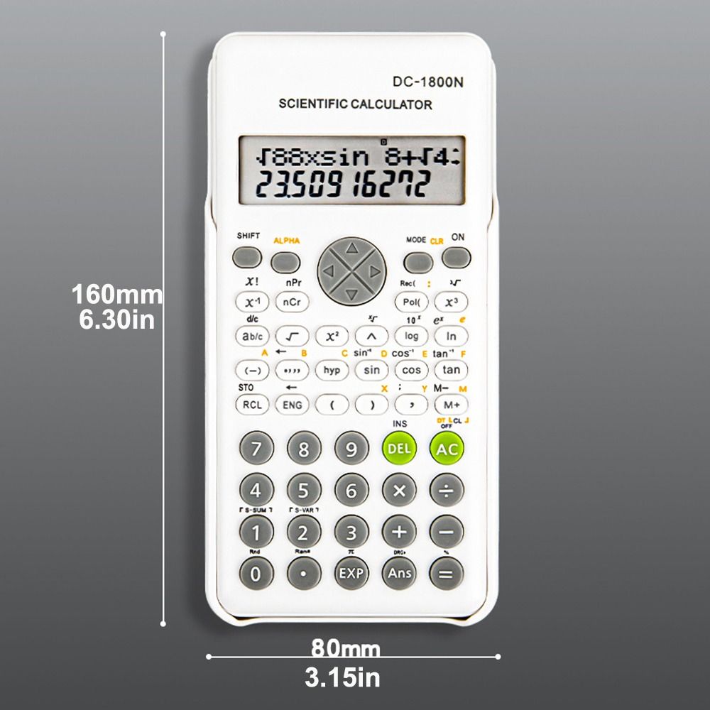 Двухстрочный 10-разрядный функциональный калькулятор Стандартные математические калькуляторы для студента и учителя