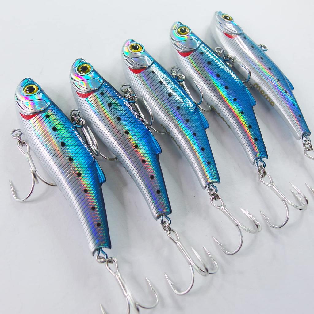 Приманка momo морской окунь вибрация нож лезвие вибрация 70ES 55ES высокая производительность маленькая синяя рыба вишня лосось стандартная приманка (70мм - сардина)