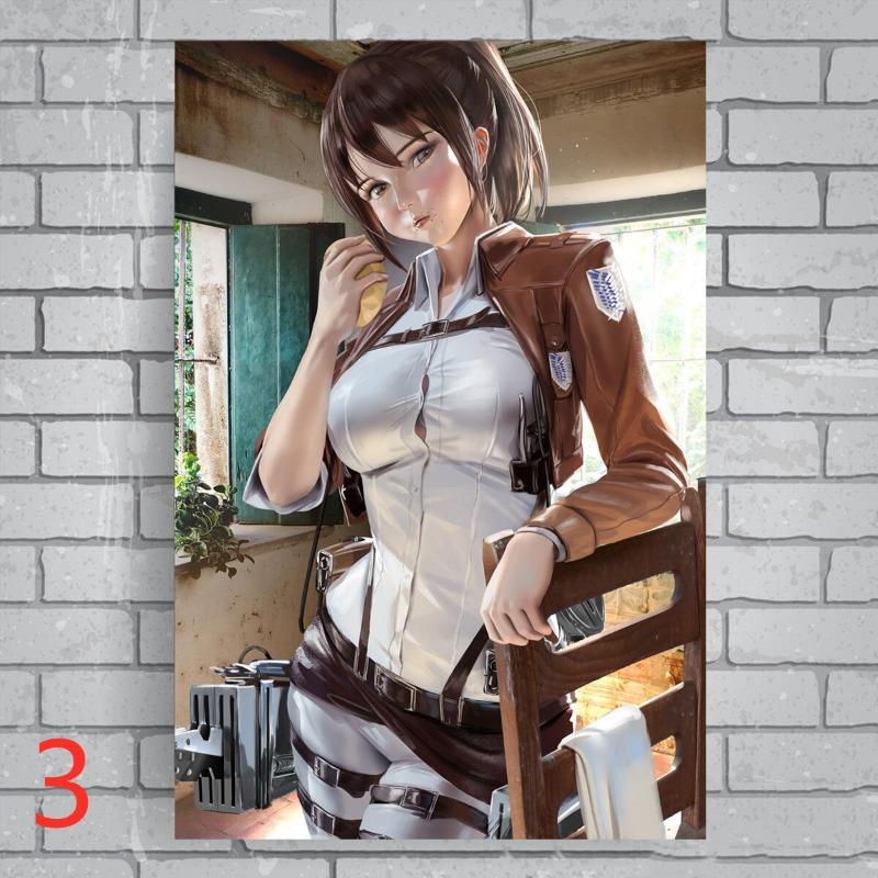 Атака титанов аниме холст настенное искусство Shingeki No Kyojin постер для гостиной декор украшения дома настенные картины принты De