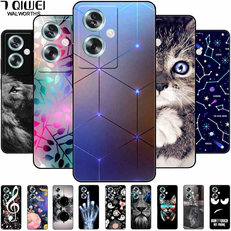 For OPPO A79 5G A 79 Case Silicone Soft Wolf Lion Cat Black Bumper Funda Coque for OPPO A79 CPH2553 OPPOA79 Cover Protective Bag