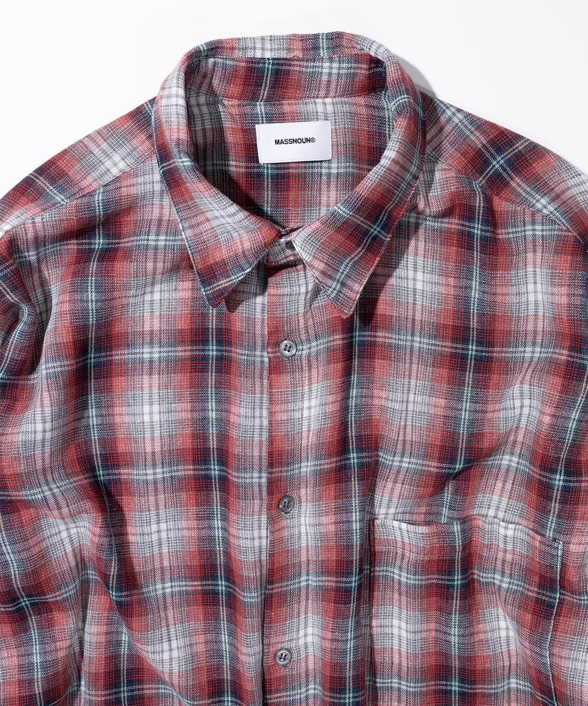 MASSNOUN Multi-Mix Check Shirt Msist002-Rd