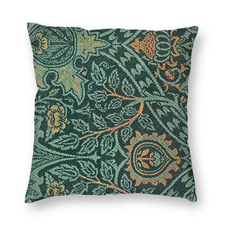 Уильям Моррис Похититель клубники Красный Наволочка Бархат Роскошные Декоративные Подушки Домашний Декор Для Дивана Гостиной Наволочка