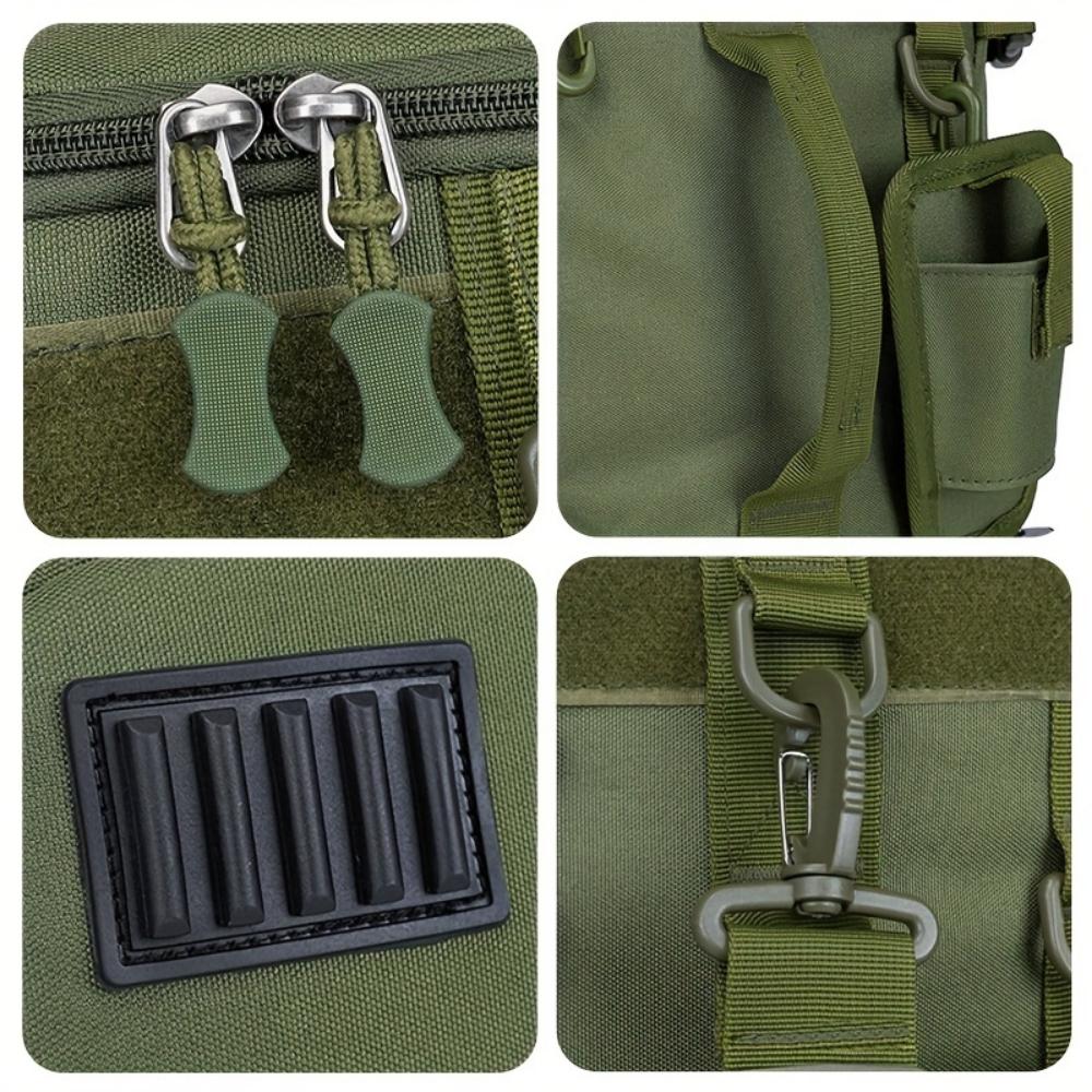 Рюкзак для рыболовных снастей большой вместимости, многосекционный ящик для хранения с держателем для удилищ, подходит для походов и кемпинга, сумка для рыболовных снастей, спортивный рюкзак