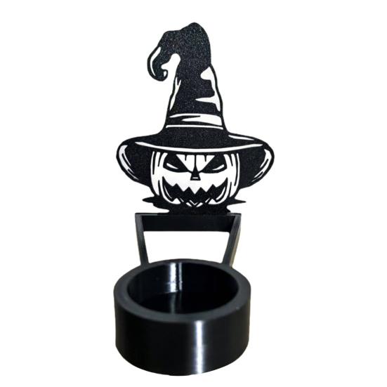 Хэллоуин Подсвечник-тень Жуткий Мрачный Жнец Тыква Летучая мышь Ведьма Призрак Тень Подставка для чайной свечи Подсвечник Настольное украшение