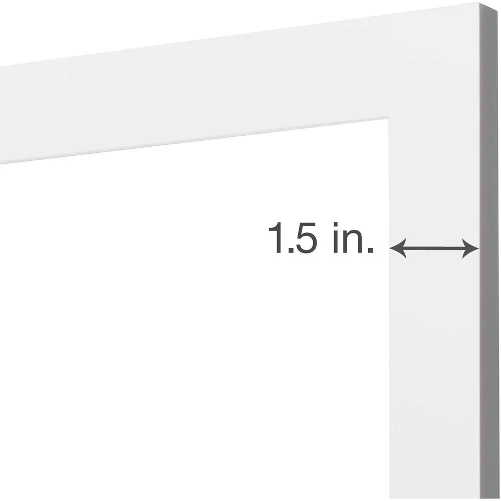 Плоская Широкая Галерея 8x8 Паспарту до 4x4 Белые Рамки для Фотографий Набор из 2 Прочный МДФ Настольный Настенный Дисплей Идеальный Подарок Домашний Декор