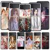 Чехол для телефона TGCF Heaven Official's Blessing для Samsung Galaxy Z Flip 3 4 5, черный складной жесткий защитный чехол для мобильного телефона
