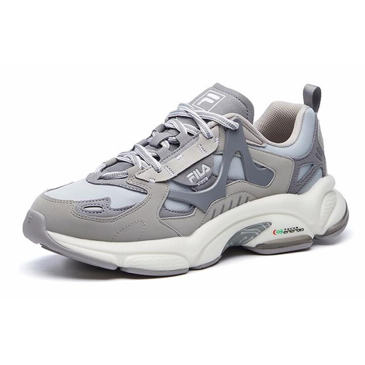 FILA FUSION RJV Cushioning Abrasion Resistant Breathable Low top Casual Shoes Men's Solar Rock Gray (Unisex) Casual Shoes T12M111107FGD