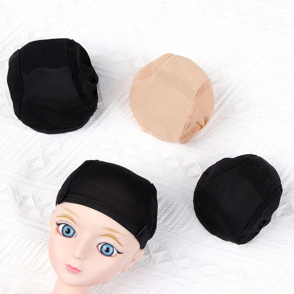 Multi-sizes Wig Toy Doll DIY Accessories Fixed Hair Head Headgear Non-slip Hat Cap Hairnet Net