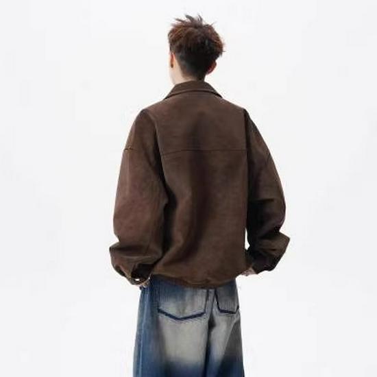 Мужская модная черная кожаная мотоциклетная куртка с принтом тай-дай и дизайном на молнии