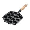 14 Hole Takoyaki Maker Grill Pan Cast Iron Nonstick Octopus Meat Balls Mould Baking Plate for Home