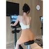Sexy One-Piece Yoga Vest, Summer Beautiful Back European and American Style Fitness Top, Strap Bra, Shockproof Sports Underwear for Women