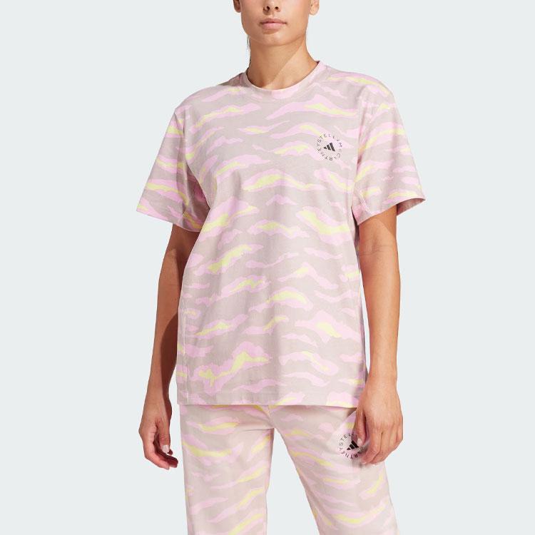 adidas Футболка из органического хлопка с графическим принтом от Stella McCartney IN3631