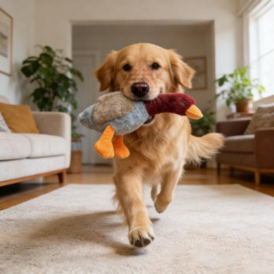 Плюшевая игрушка для собаки Интерактивная пищалка Мягкая игрушка в виде утки, кролика, осла, собаки Игрушка для жевания для собак, которые много грызут Маленькие, средние, большие собаки Любители апортировки