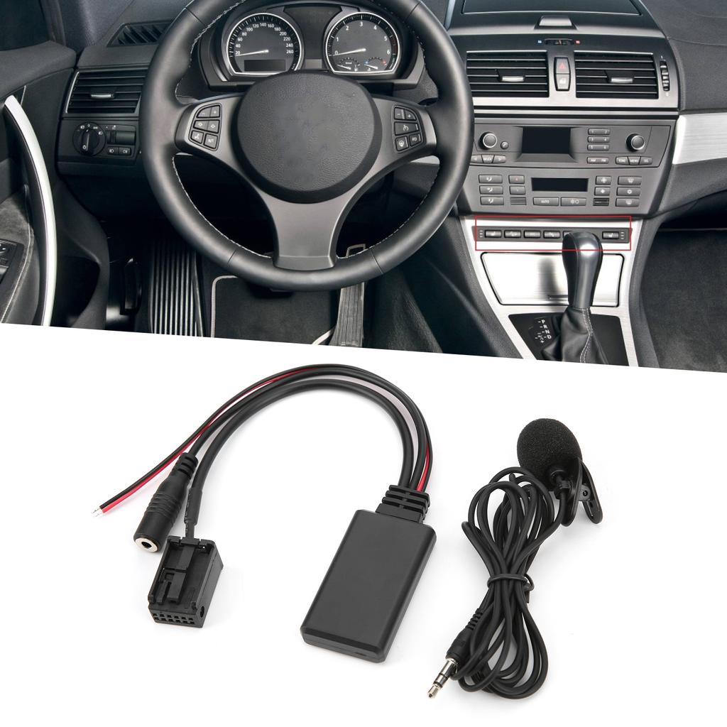 Адаптер кабеля Bluetooth 5.0 AUX с микрофоном для замены Z4 E85 X3 E83 E39 E60 E61 E63 E64