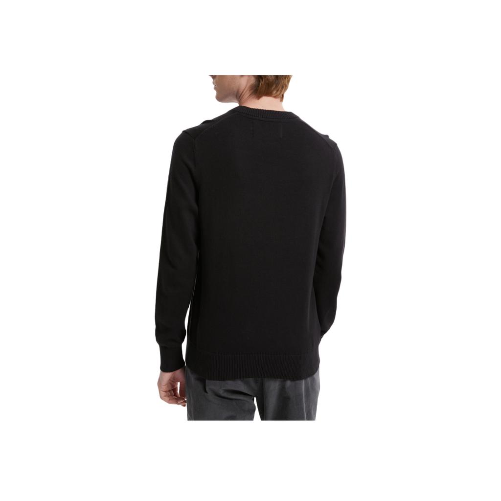 Calvin Klein Вязаный свитер с логотипом, мужские топы, черный J319386-BEH