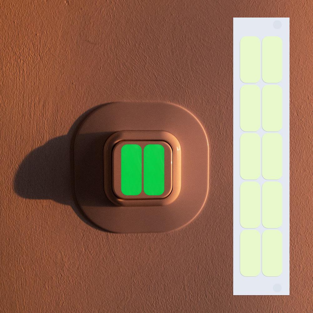 Creative Waterproof Decorative Home Vinyl Luminous Switch Stickers Button Decal Bedroom Decor