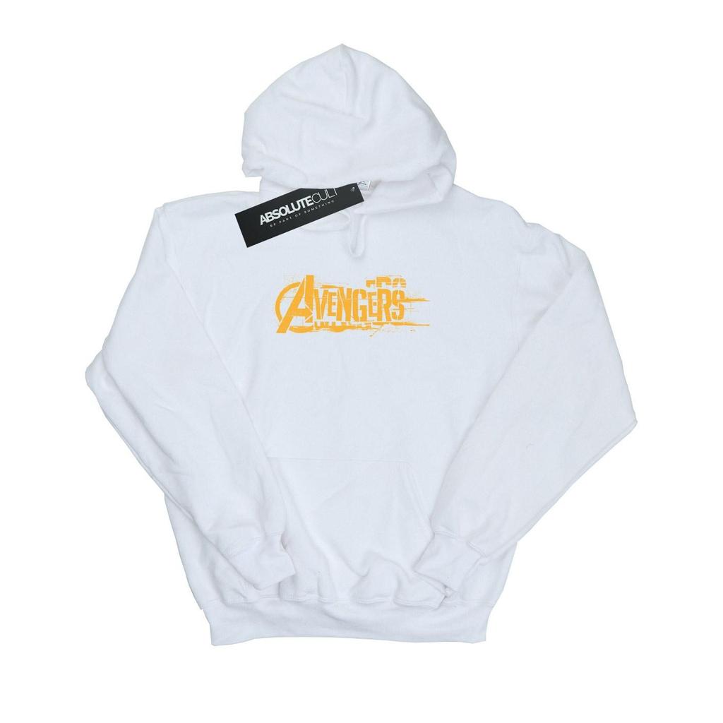 Marvel Mens Avengers Infinity War Orange Logo Hoodie