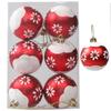 6 шт./кор. 6 см Рождественские шары, украшения для рождественской елки, подвесные рождественские украшения для дома, подарок на Новый год в Навидаде