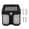 Outdoor Wall Lamp Square 2 Lamps Motion Sensing 3 Modes Solar Powered Waterproof Wall Mounted
