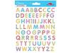 72 Autocollants Diamants - Alphabet - Brillant