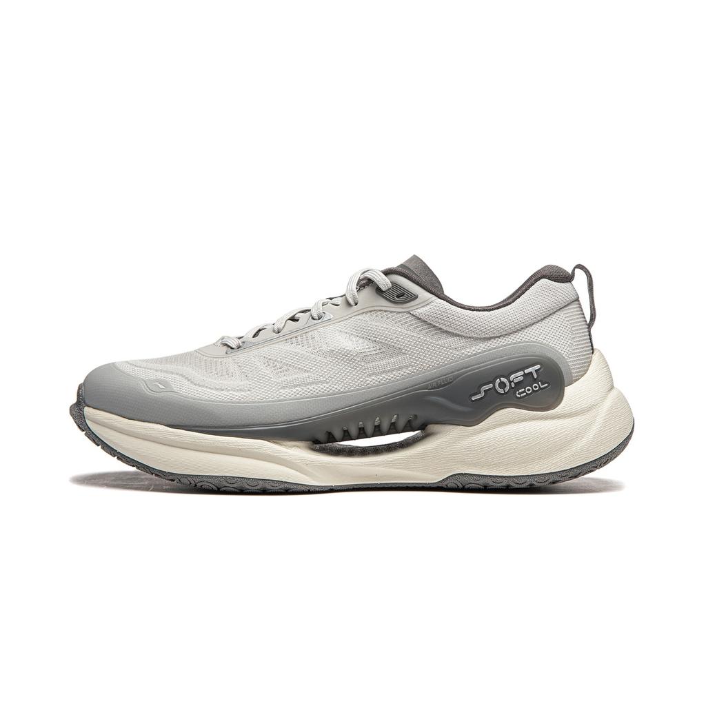 Li-Ning Li Ning Soft COOL износостойкие дышащие низкие повседневные кроссовки мужские серые AGLU047-4