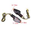 2 PCS Universal Waterproof 12V  Motorcycle Turn Signal Lamp Amber Light Indicator LED Front or Rear Turn Indicator Light Blinker