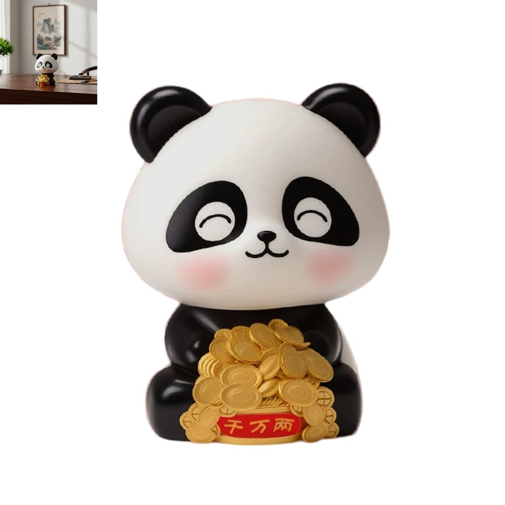 Solar Powered Panda Car Decoration with Nodding Feature for Dashboard or Office Desk