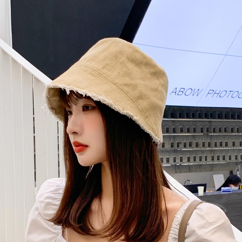 Джинсовая панама с индивидуальной окантовкой, женская корейская модная универсальная повседневная шляпа от солнца