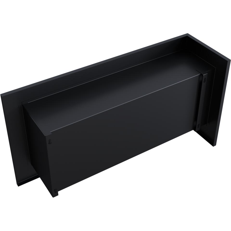 Bioethanol Fireplace 900 TÜV Left-sided with Stones Set