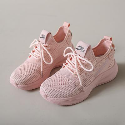 Модная обувь Новые кроссовки Fly-Knit Весна и лето Мягкая подошва Повседневная обувь для мам с сетчатым верхом Низкие кроссовки для бега и учебы