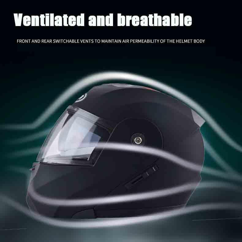Motorcycle Racing Helmet Dual Lens Off-road Motorcycle Safety Helmet