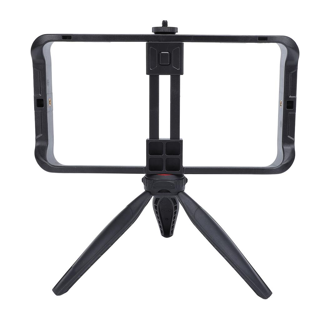Smartphone Video Rig Filmmaking Vlogging Case Stabilizer Rig with Tripod Cold Shoe Mount 1 4 Inch Screw Interface for