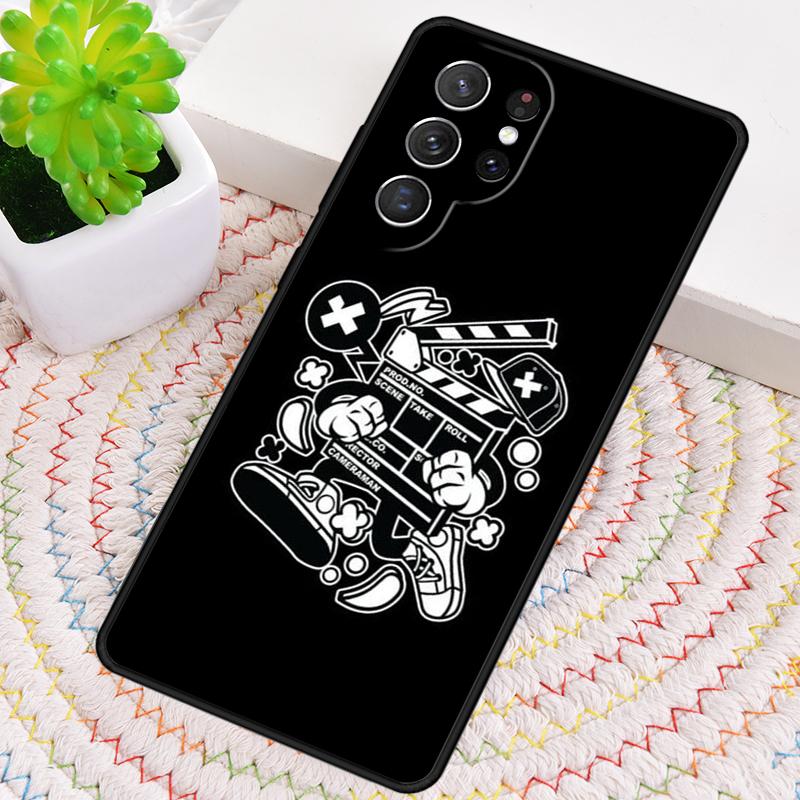 Чехол для телефона в виде хлопушки для Samsung Galaxy note 10 pro S26 Ultra S23 S24 FE S25 S21 S22 PLUS ударопрочный