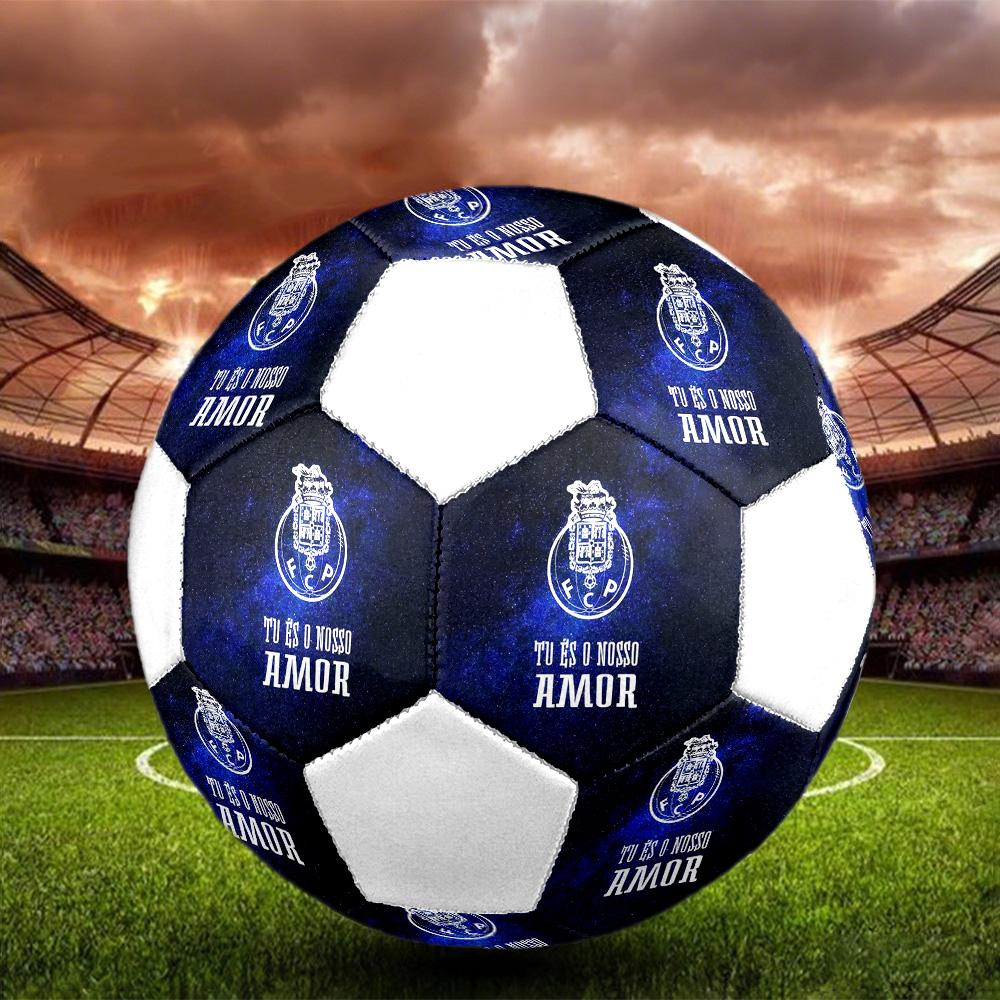 1PC FC Porto football size 5 soccer ball PrahaIndoor Soccer Ball Colorful All Ages Machine Stitched PVC Competition Ready Durable High-Bounce