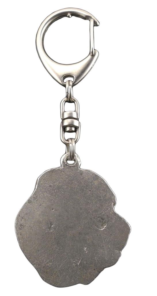 Среднеазиатская овчарка, Среднеазиатская овчарка - посеребренный брелок для ключей с собакой, украшение на сумочку, подвеска на рюкзак от бренда Art-Dog