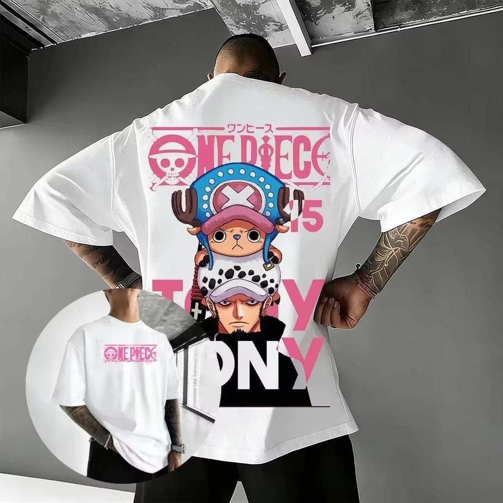2026 New One Piece Anime Tony Chopper Trafalgar Law Graphic T Shirt Men and Women Short Sleeve Tee Summer Casual Streetwear