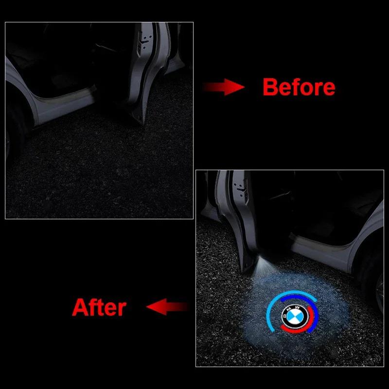 1/2 шт. Автомобильные фонари Аксессуар Светодиодный проектор двери Для BMW F30 F01 F10 F35 F15 F16 F18 E39 E46 E90 E36 E60 X1 X3 X5 X6 M3 M4 M5 M6