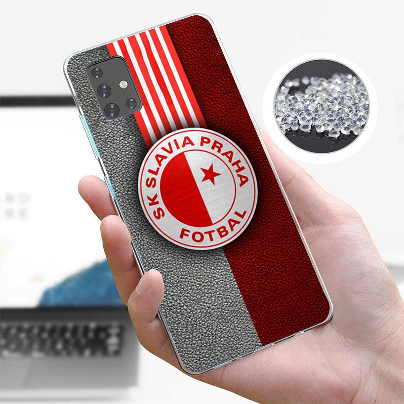 Sk Slavia Praha Czech Republic Phone Case For Samsung Galaxy A52 A32 A22 A12 A51 A31 A50S A30S A20S A10S Note 20 Ultra 10 Plus S