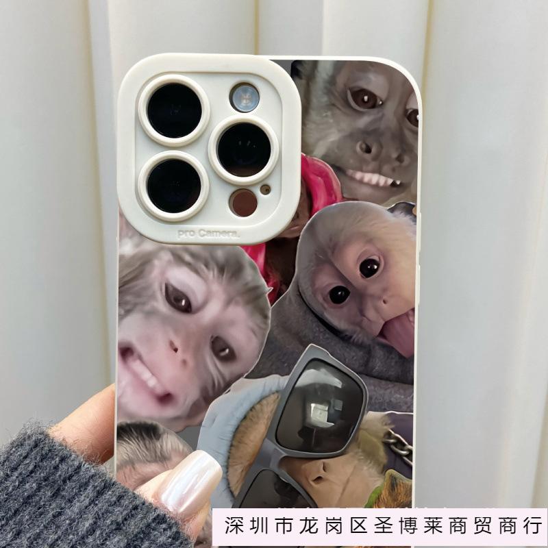 Новая обезьянка подходит для чехла на телефон Apple 15 iphone12promax чехол 14/13/11/XSMAX зрачок глаза 16