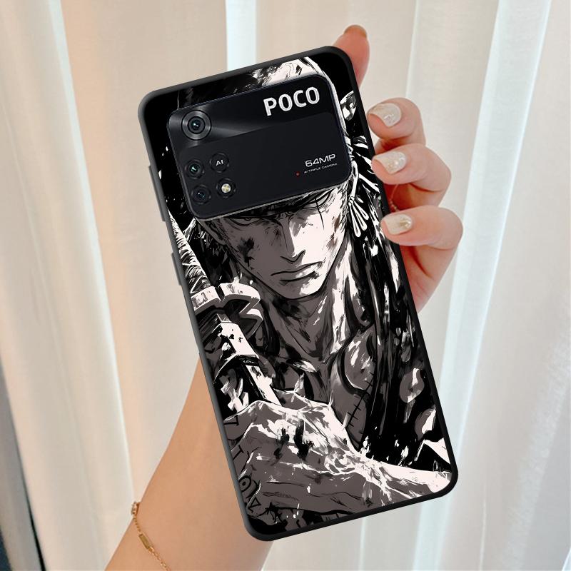 One Piece Zoro Luffy Soft Cover Case for Xiaomi Poco C51 C61 C75 X4 Pro X5 F3 F7 X7 C71 M5s M7 X3 NFC C40 C50 M3 M4 Pro