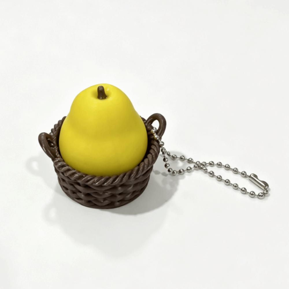 3D Printed Clicker Keychain Simulation Fruit Fidget Keychain Reduce Pressure Keychain Office Desk