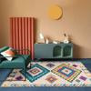 Modern Trendy Bohemian Living Room Rug, Teenage Aesthetic Room Decor Furry Large Rug, Kitchen Bathroom Non-slip Floor Mat