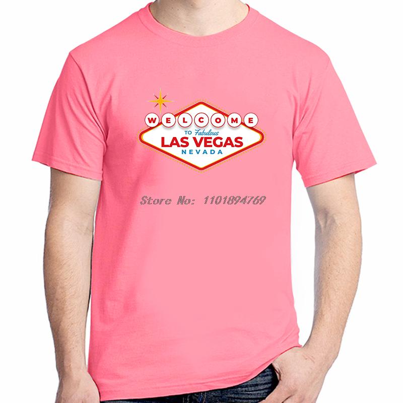 Velocitee Unisexs Las Vegas Sign Cotton Tshirt Sin City Gambling Nevada Usa America Fashion Graphic T Shirts Short Sleeve Tshirt